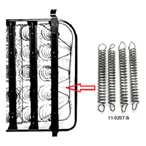 47-59 Seat Base Tension Springs - set of 4 (#11-0207-S)